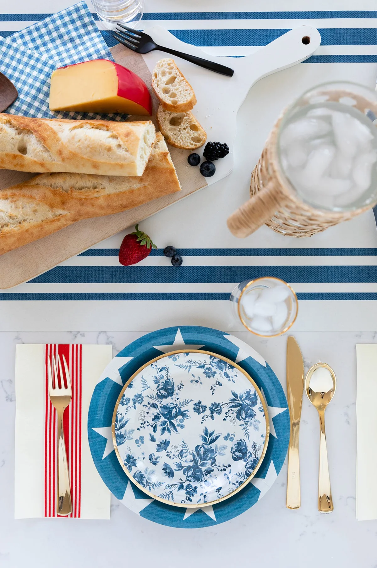 Hamptons Paper Table Runner - Image 4