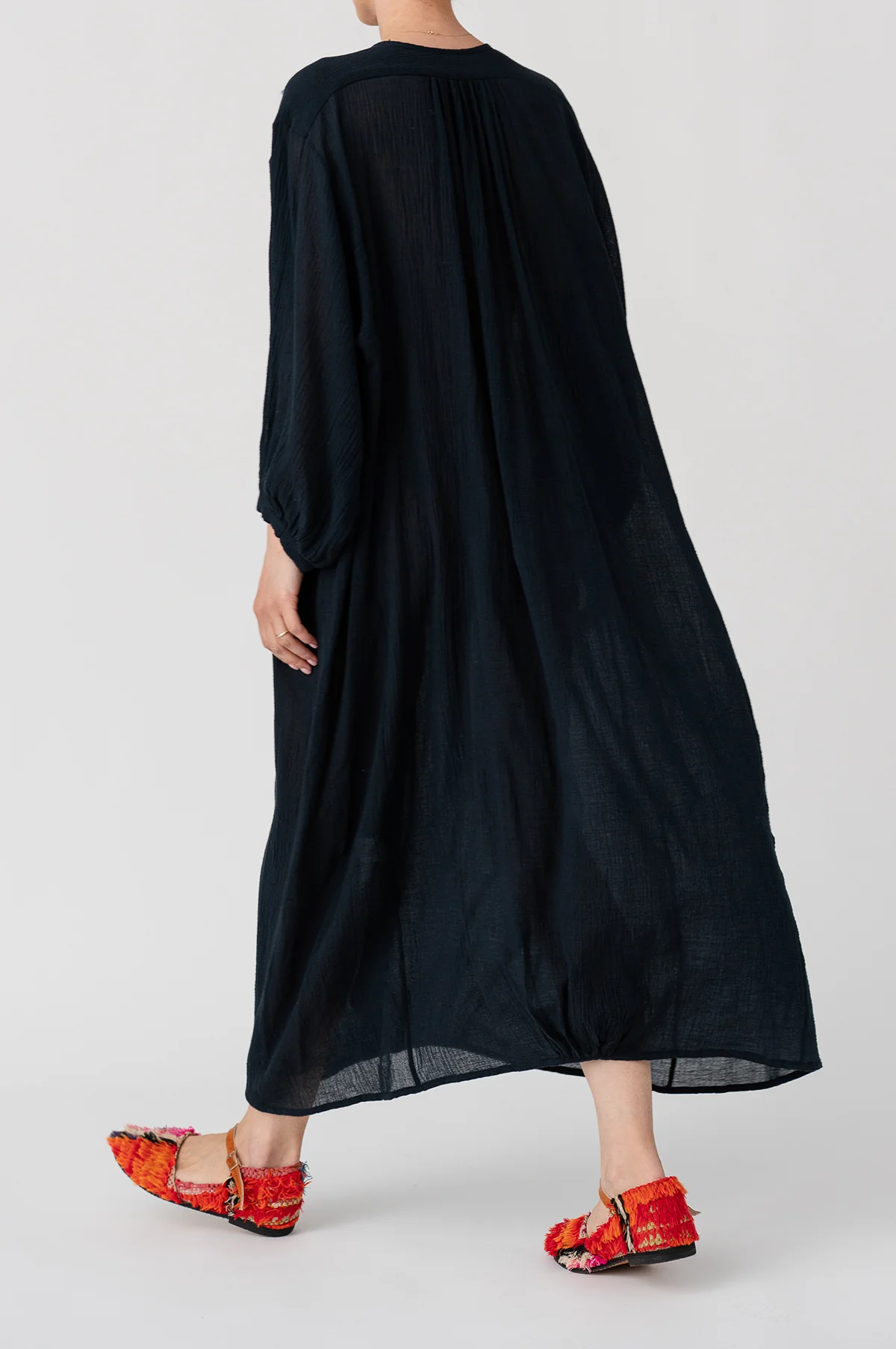 Hazy Nipple Dress Navy - Image 4