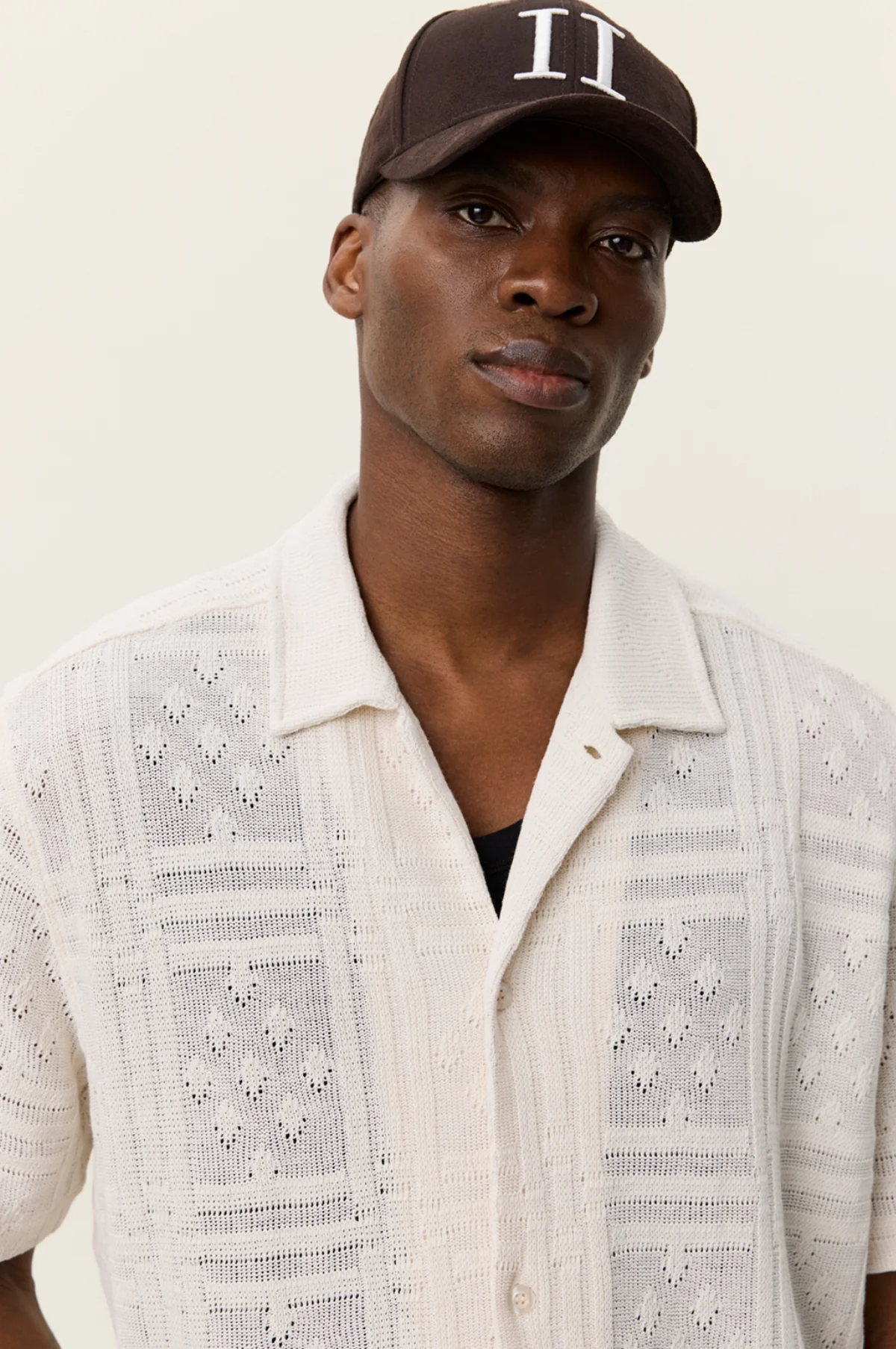 Hector Pointelle SS Shirt Eggnog White - Image 3