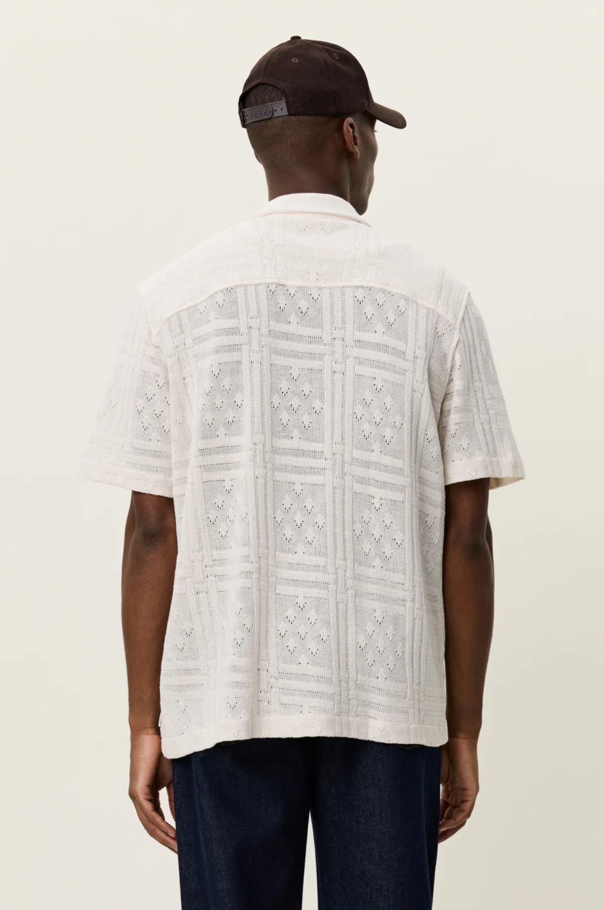 Hector Pointelle SS Shirt Eggnog White - Image 4
