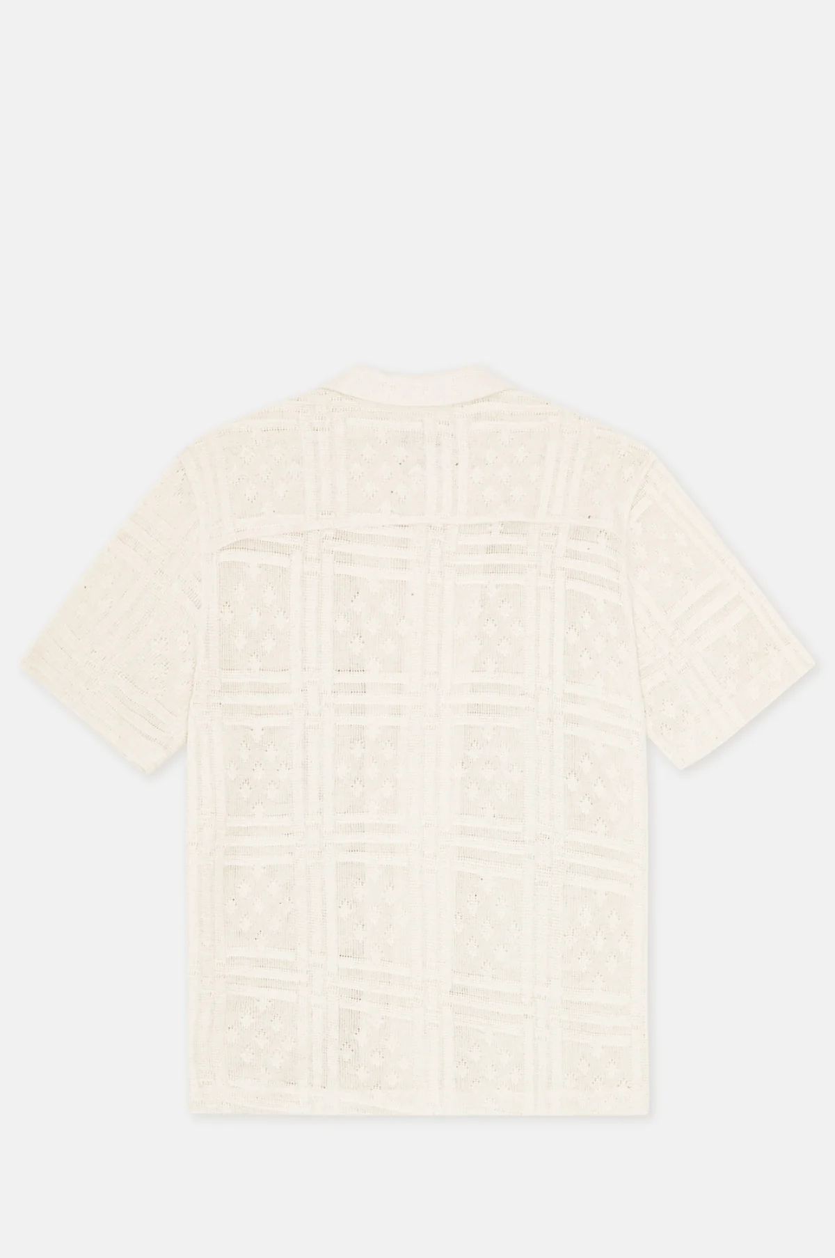 Hector Pointelle SS Shirt Eggnog White - Image 6
