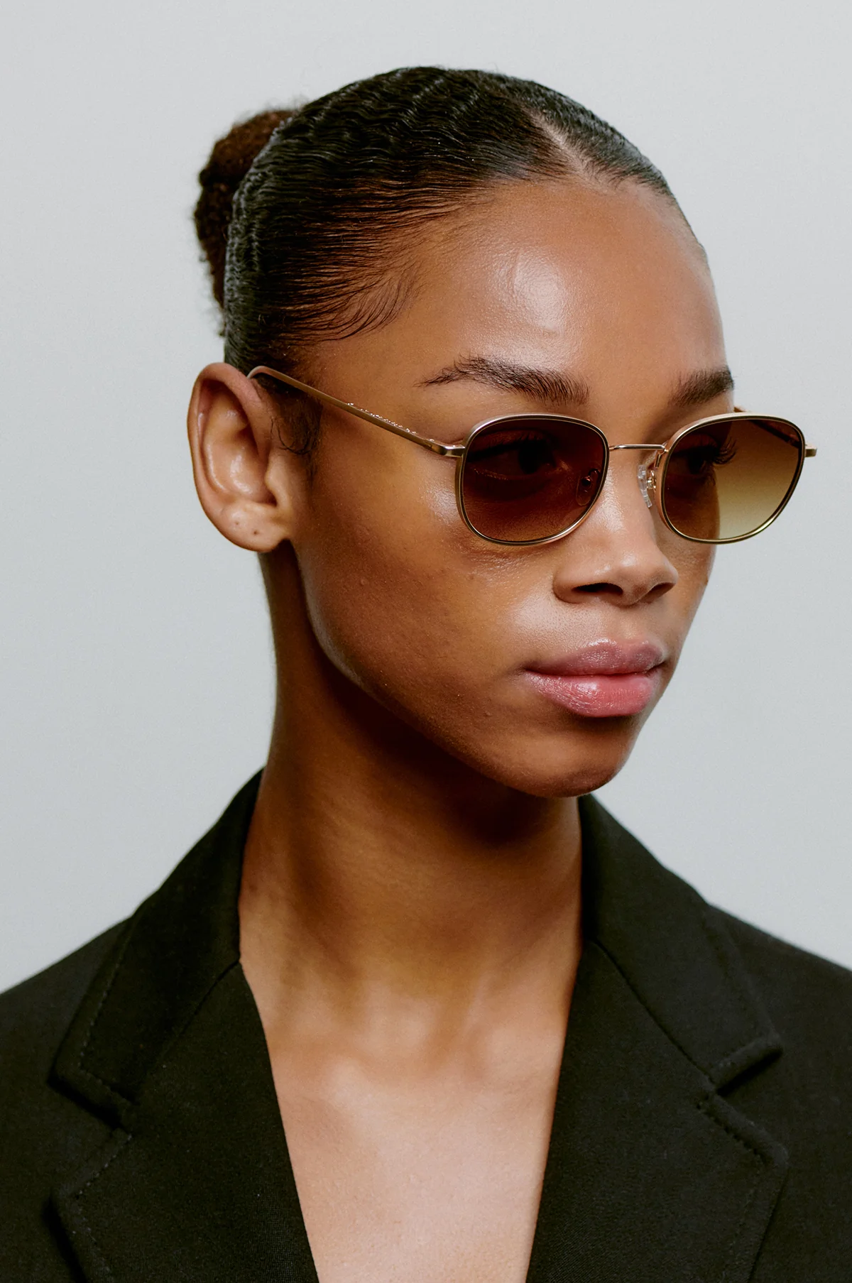 Hello Sunglasses Matte Gold - Image 3