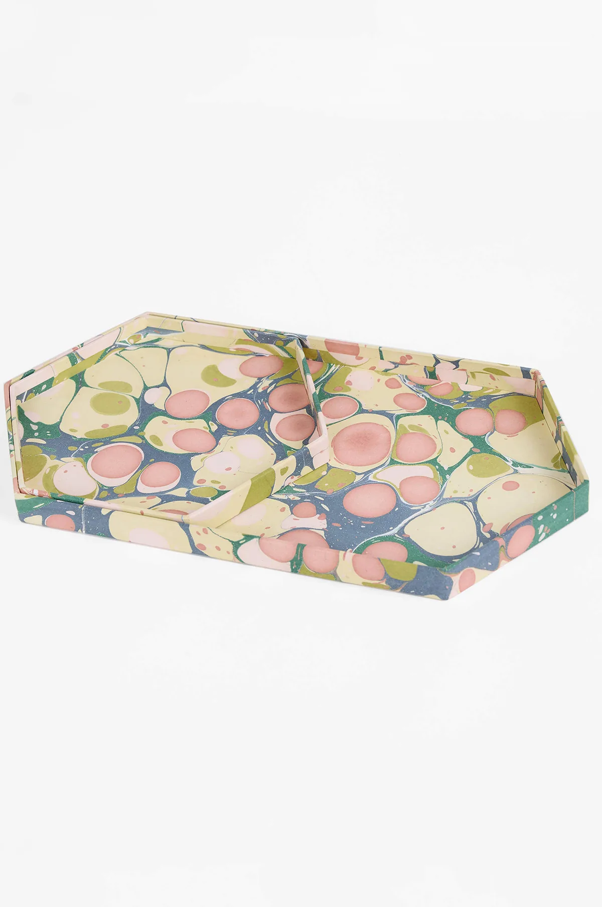 Hexagon Tray Set Moss Bubble - Image 2