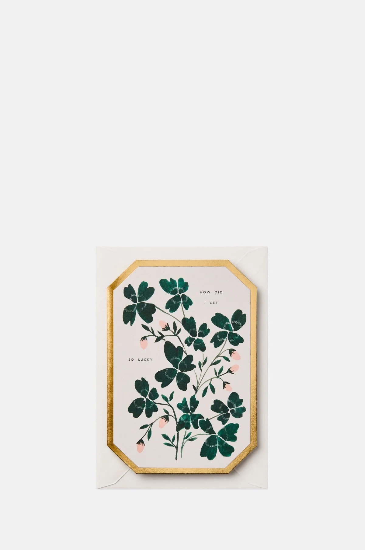 How Did I Get So Lucky Die Cut Card