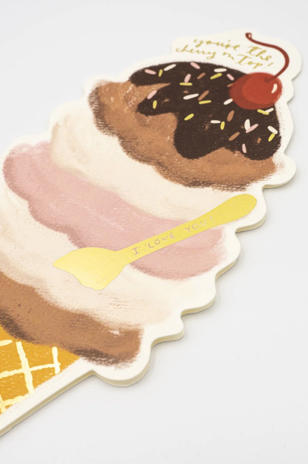 Ice Cream Cone 'Cherry On Top' Greeting Card - Image 2