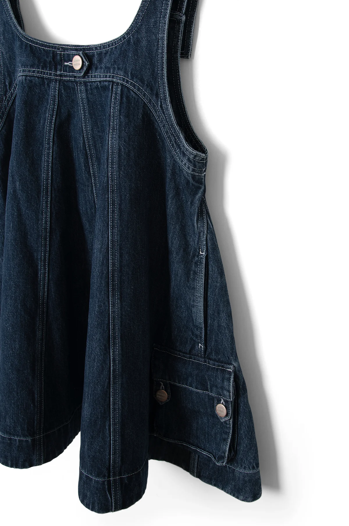 Immy Mini Dress Dark Wash - Image 7