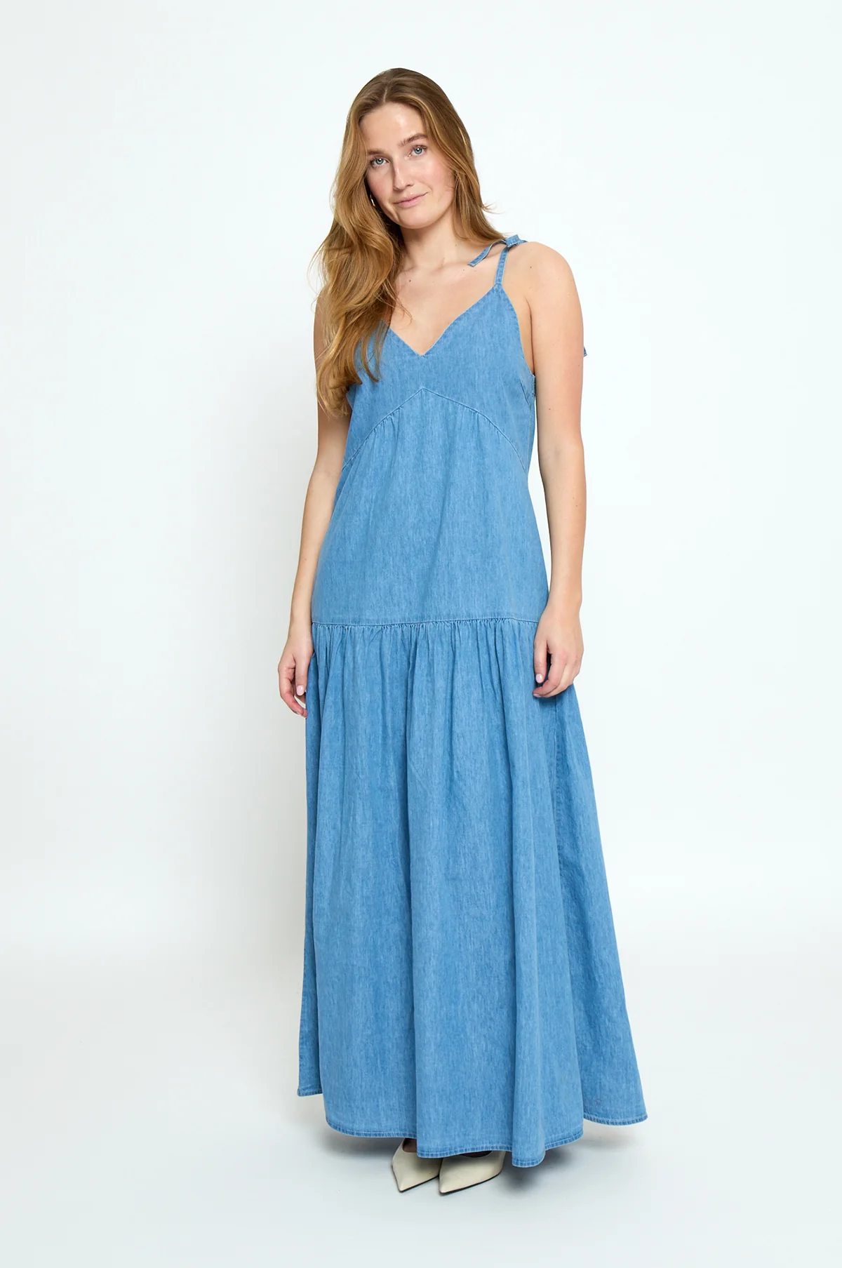 Janika Maxi Dress Light Denim - Image 5