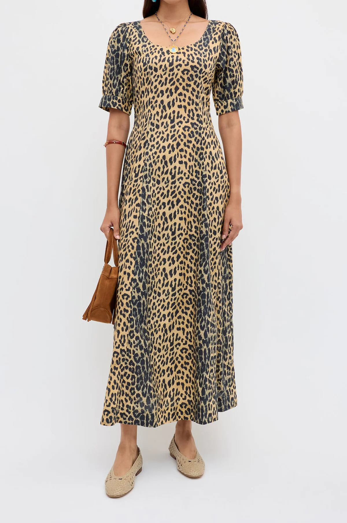 Kathleen Dress Nina Leopard Brown - Image 2