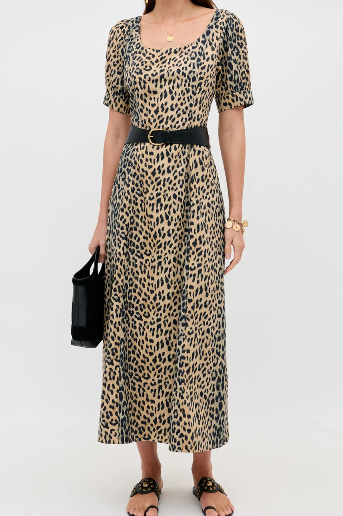 Kathleen Dress Nina Leopard Brown - Image 3