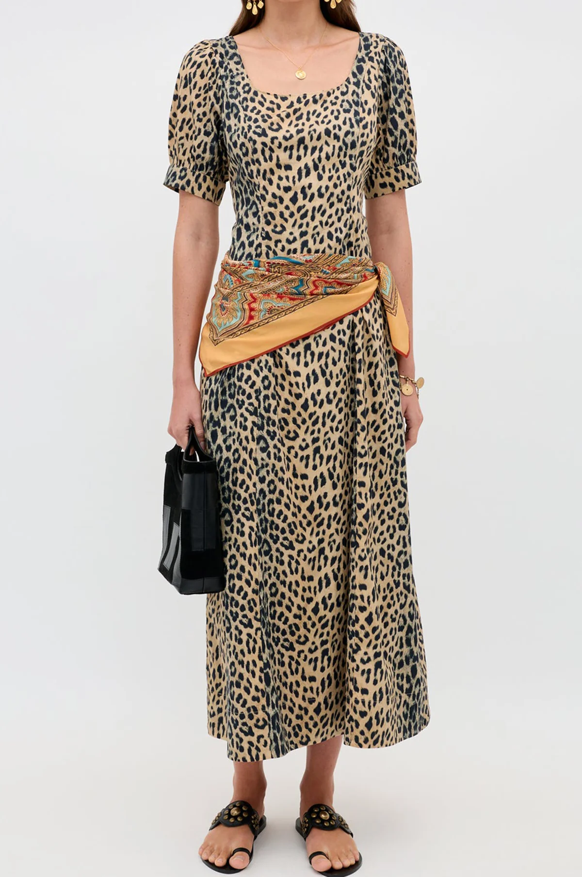 Kathleen Dress Nina Leopard Brown - Image 6