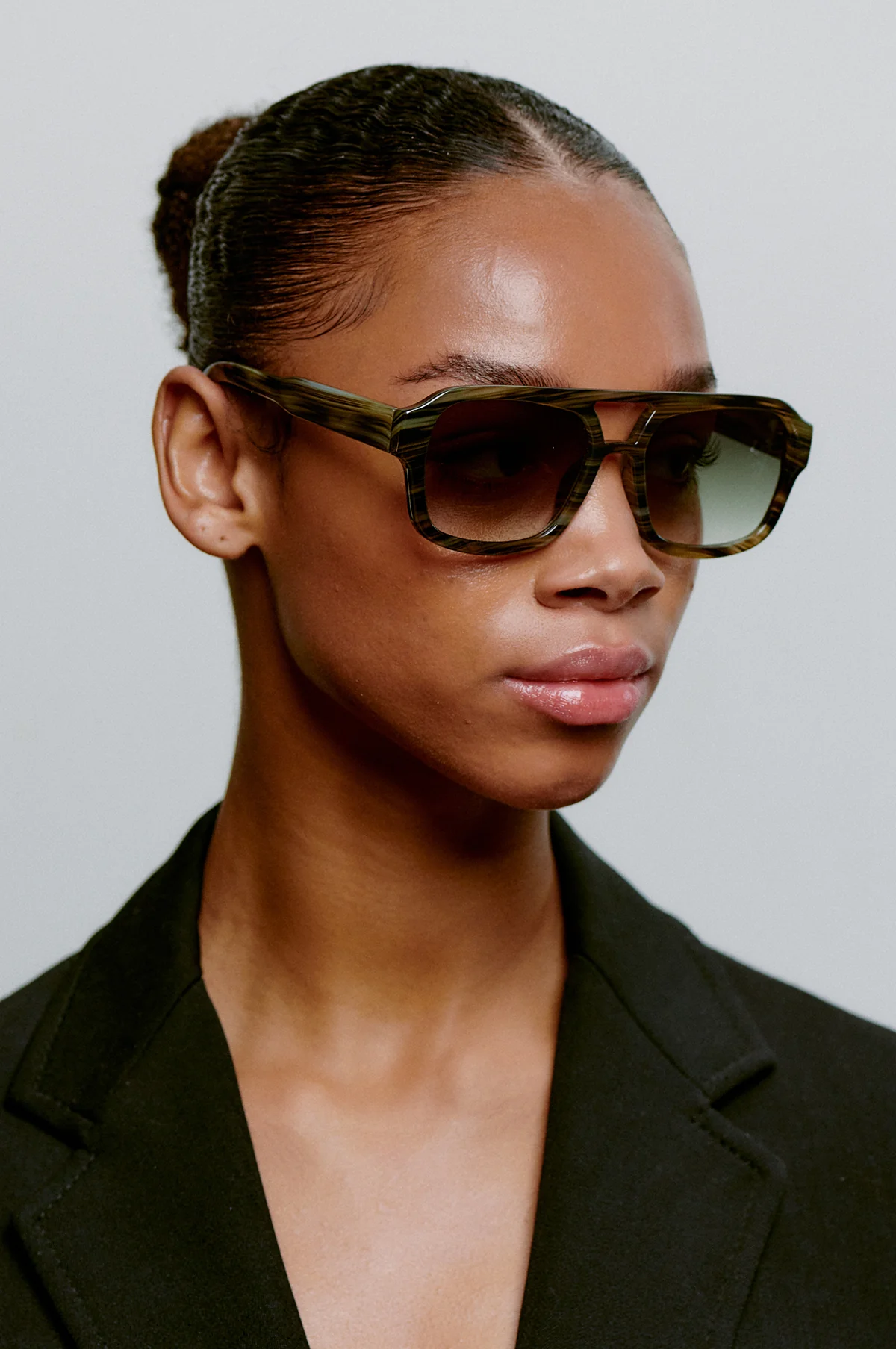 Kaya Sunglasses Striped Horn - Image 3