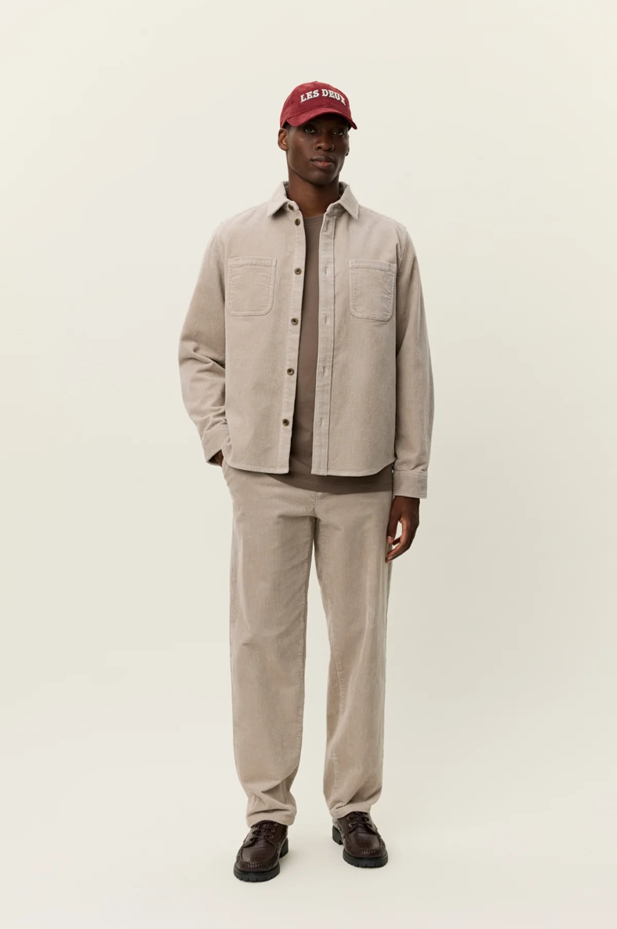 Kody Corduroy Overshirt Light Sand - Image 3