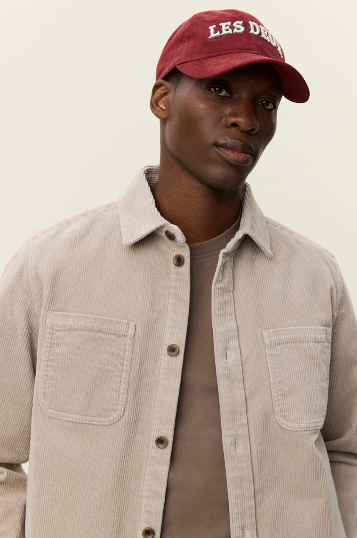 Kody Corduroy Overshirt Light Sand - Image 4
