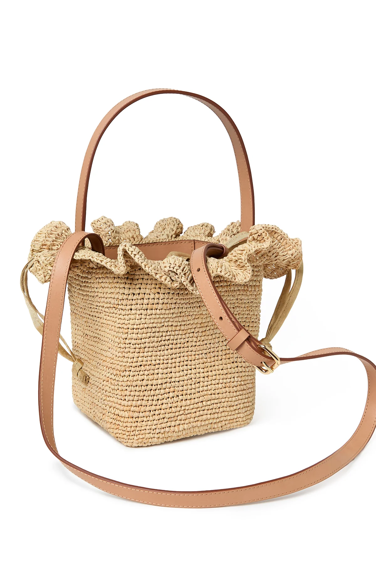 Laith Crochet Bag Top Handle Natural - Image 4
