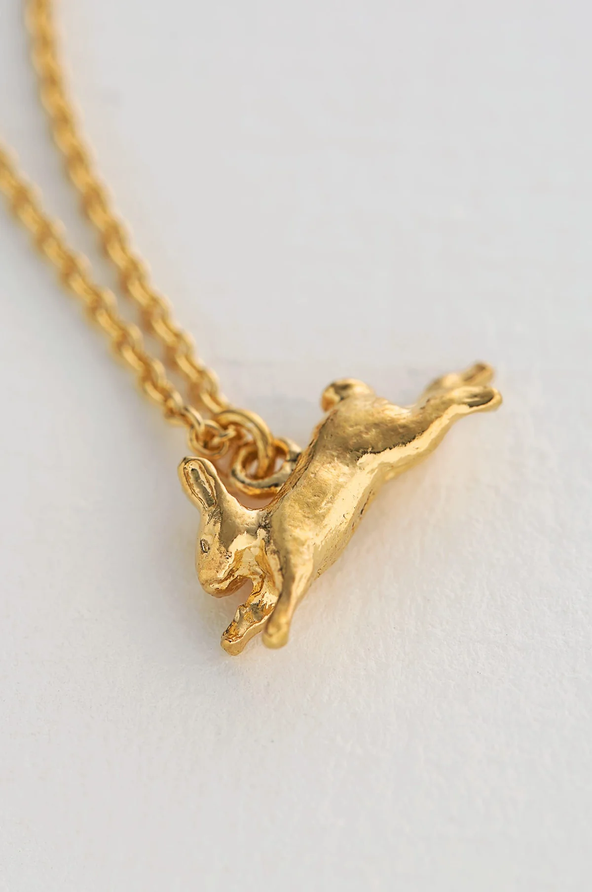 Leaping Rabbit Necklace Gold - Image 2