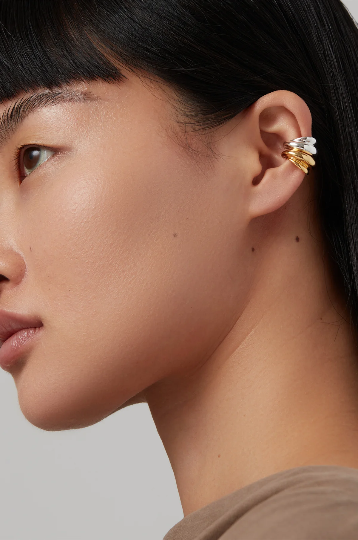 Leona Ear Gold and Silver Cuff Set - Image 4