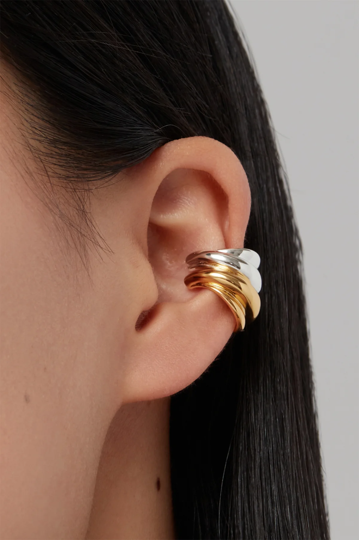 Leona Ear Gold and Silver Cuff Set - Image 5