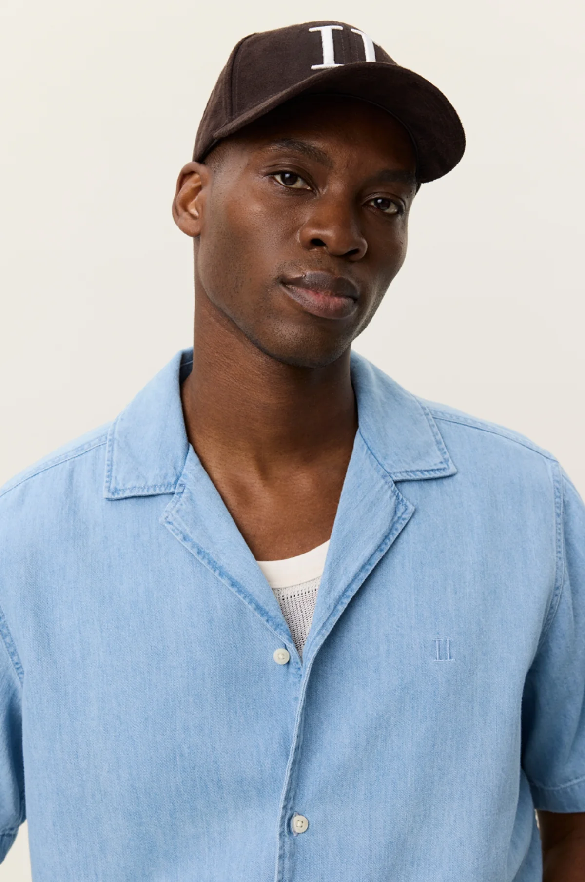 Lesley Denim SS Shirt Light Indigo Wash - Image 3