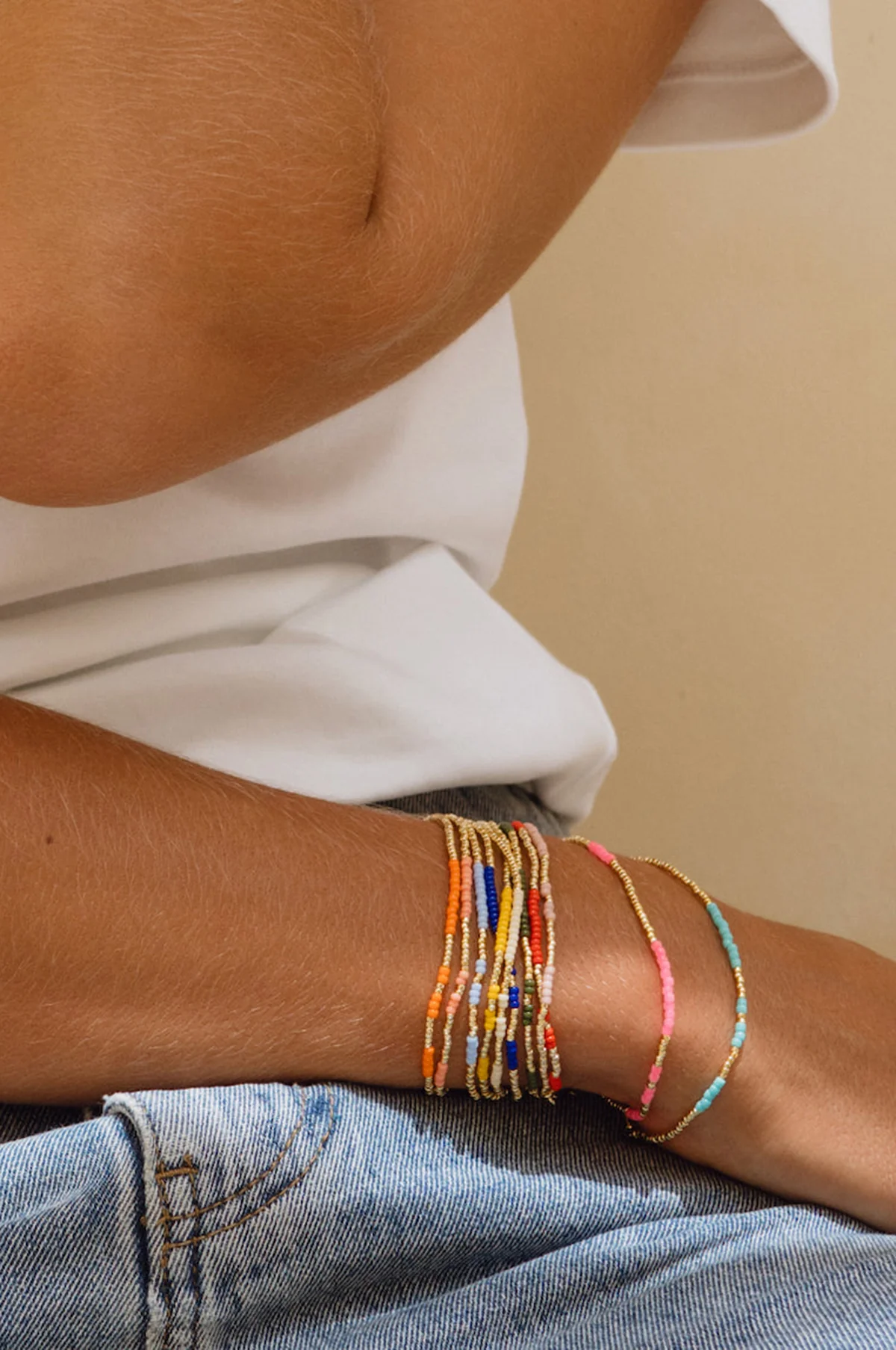 Light Blue Asymmetric Bracelet - Image 2