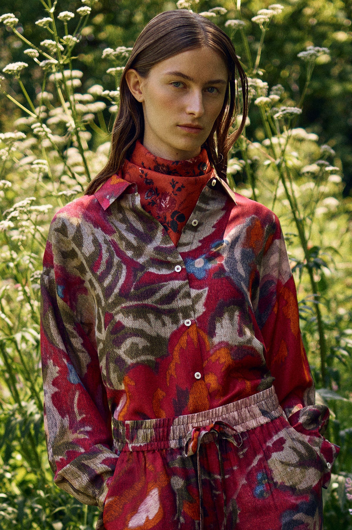 Light Ellen Scarf Red - Image 4