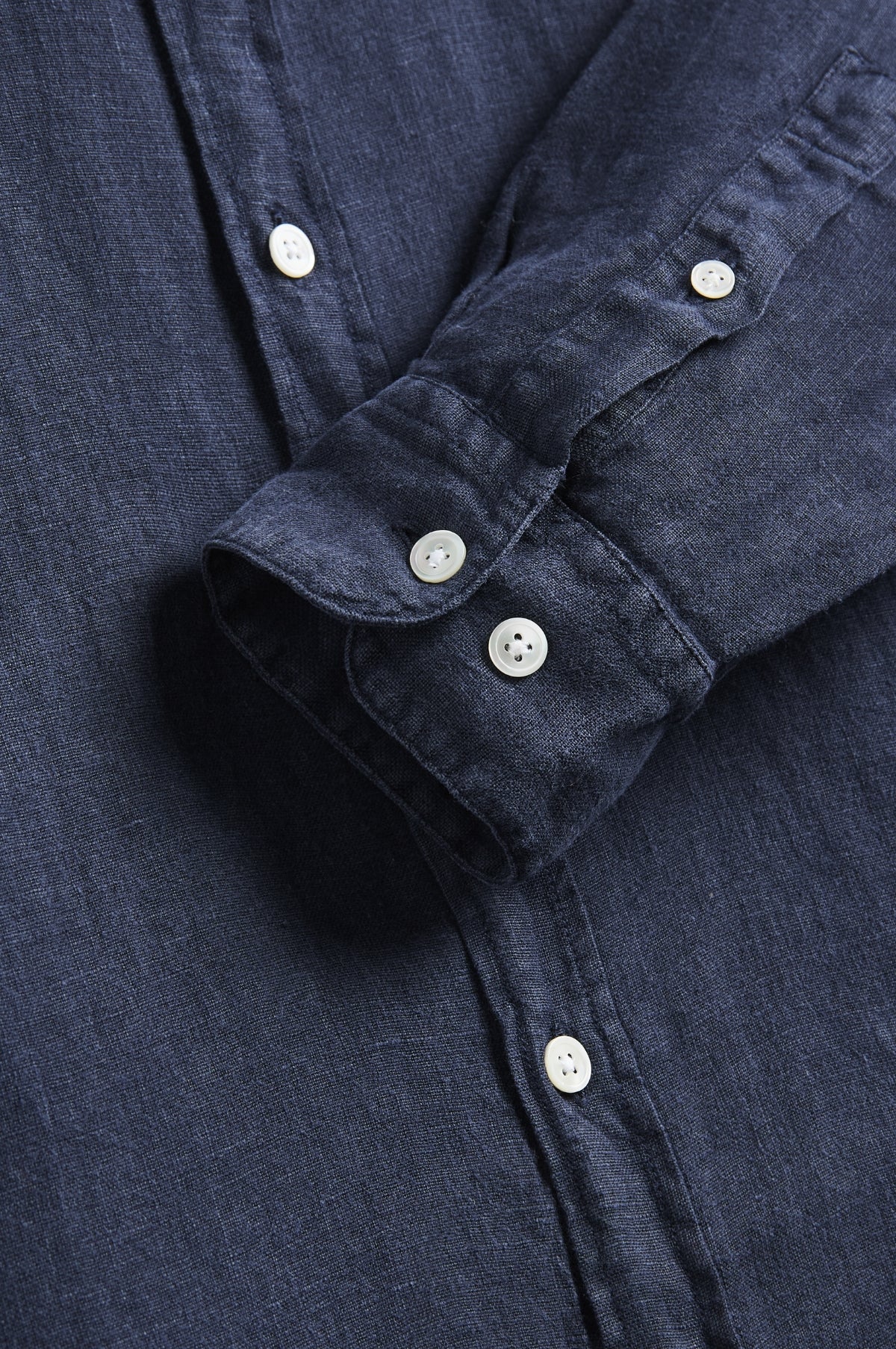 Linen Shirt Navy - Image 4