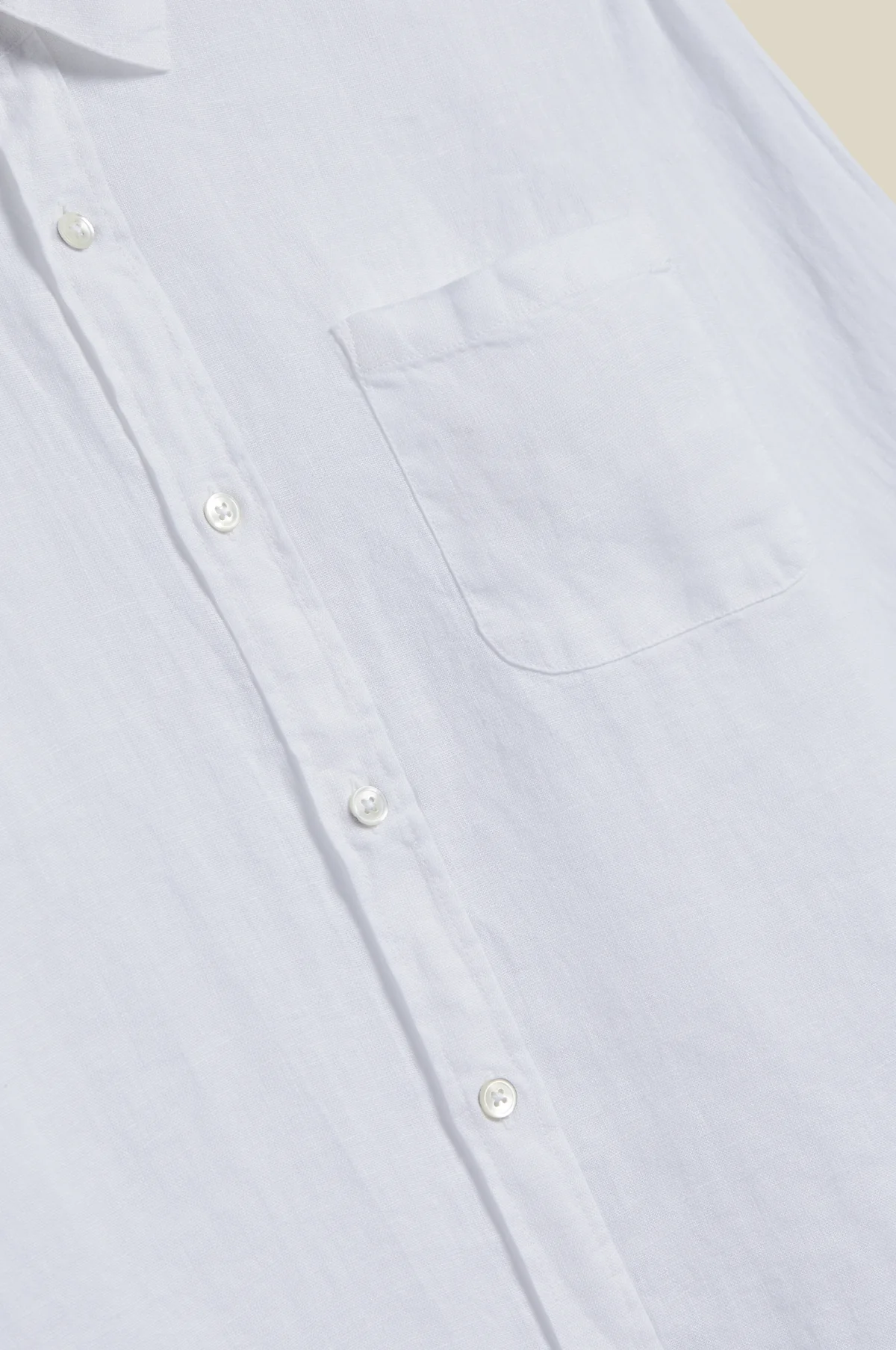 Linen Shirt White - Image 3