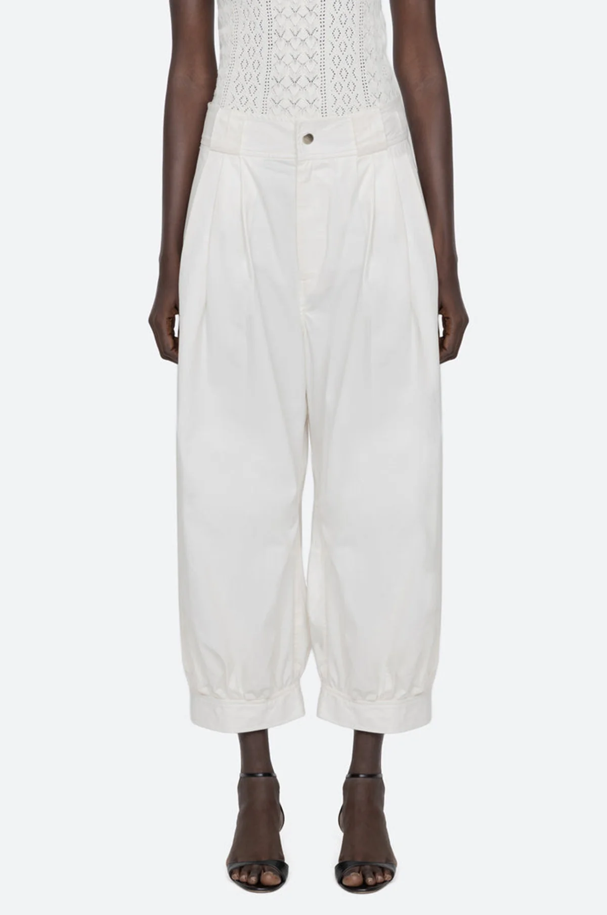 Lois Twill Pants Cream - Image 5