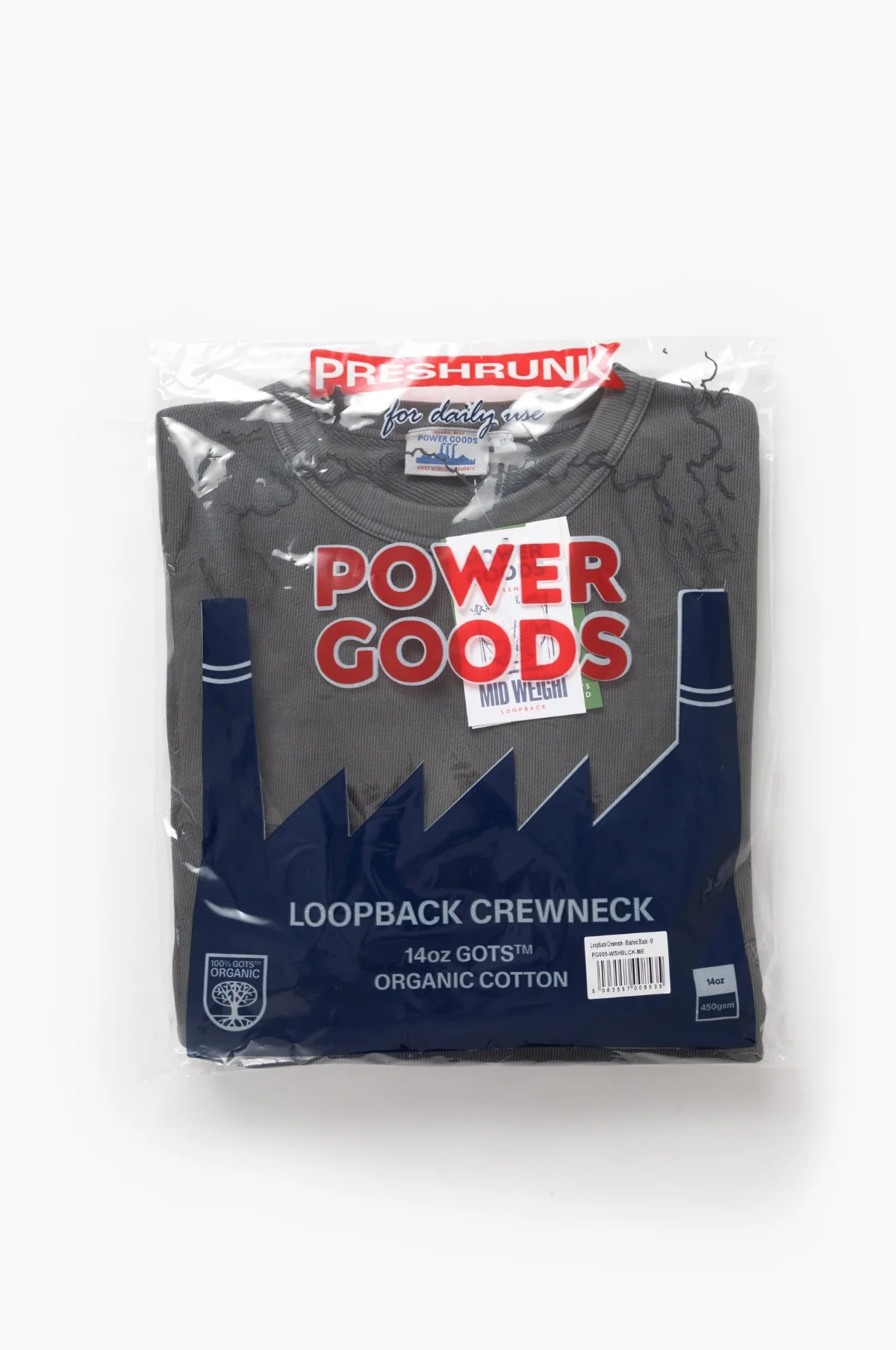 Loopback Crewneck Washed Black - Image 6