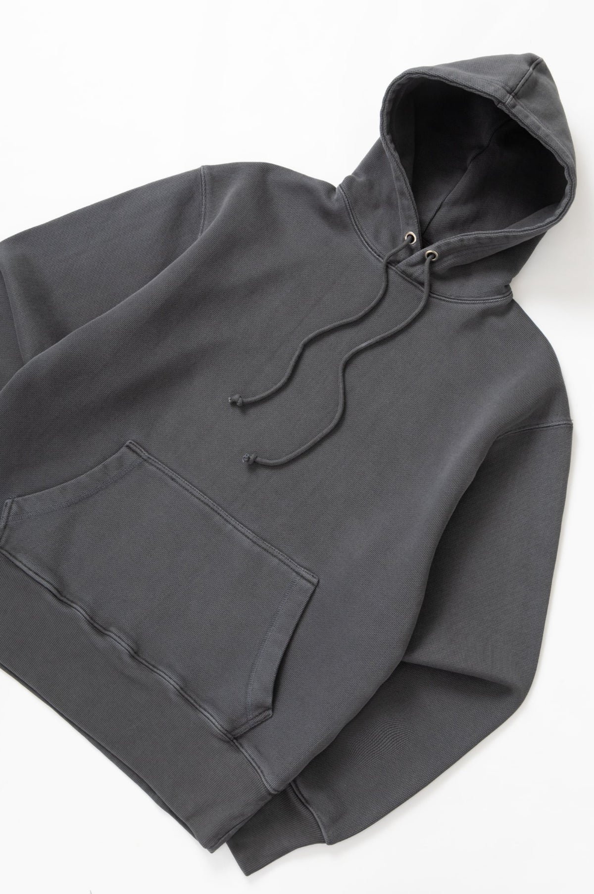 Loopback Hoodie Washed Black - Image 2