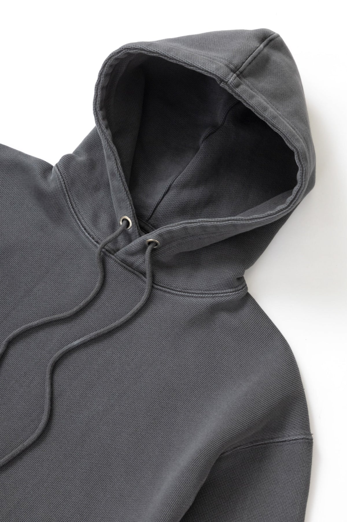 Loopback Hoodie Washed Black - Image 3
