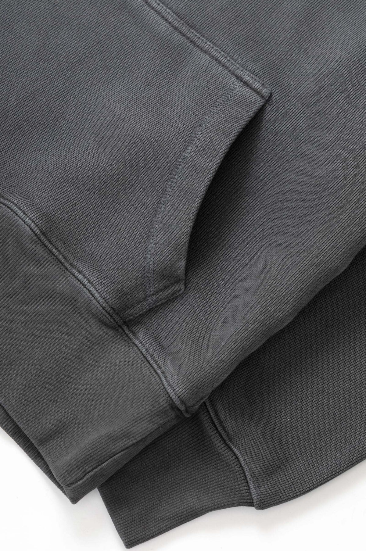 Loopback Hoodie Washed Black - Image 4