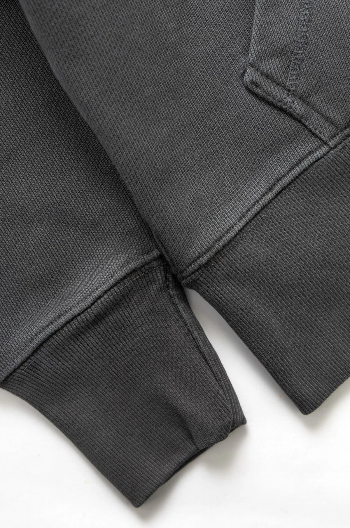 Loopback Hoodie Washed Black - Image 5
