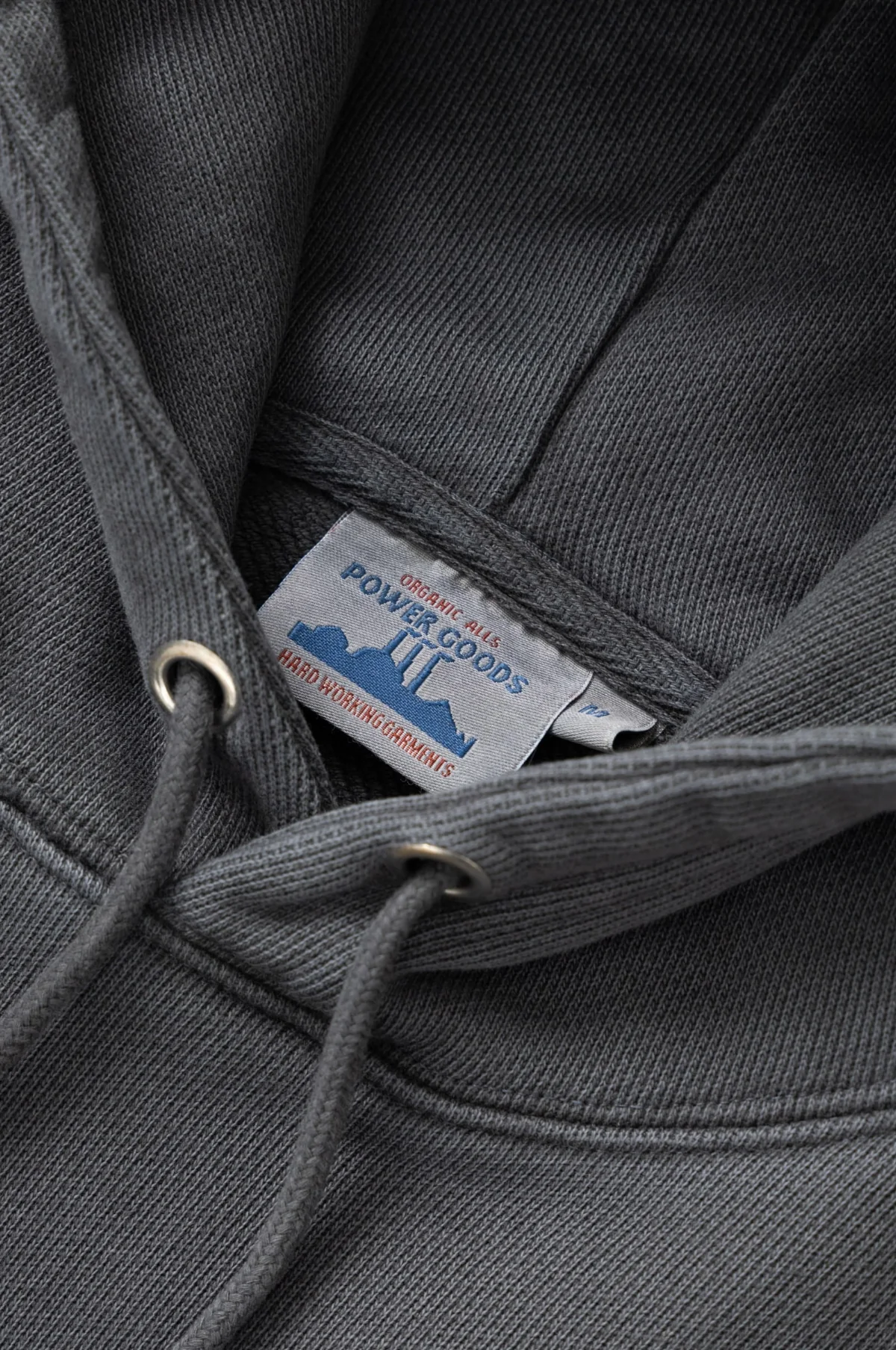 Loopback Hoodie Washed Black - Image 6