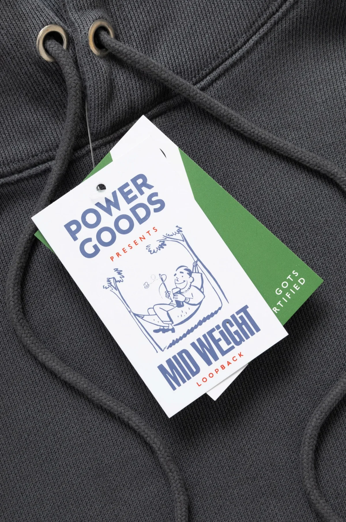 Loopback Hoodie Washed Black - Image 7