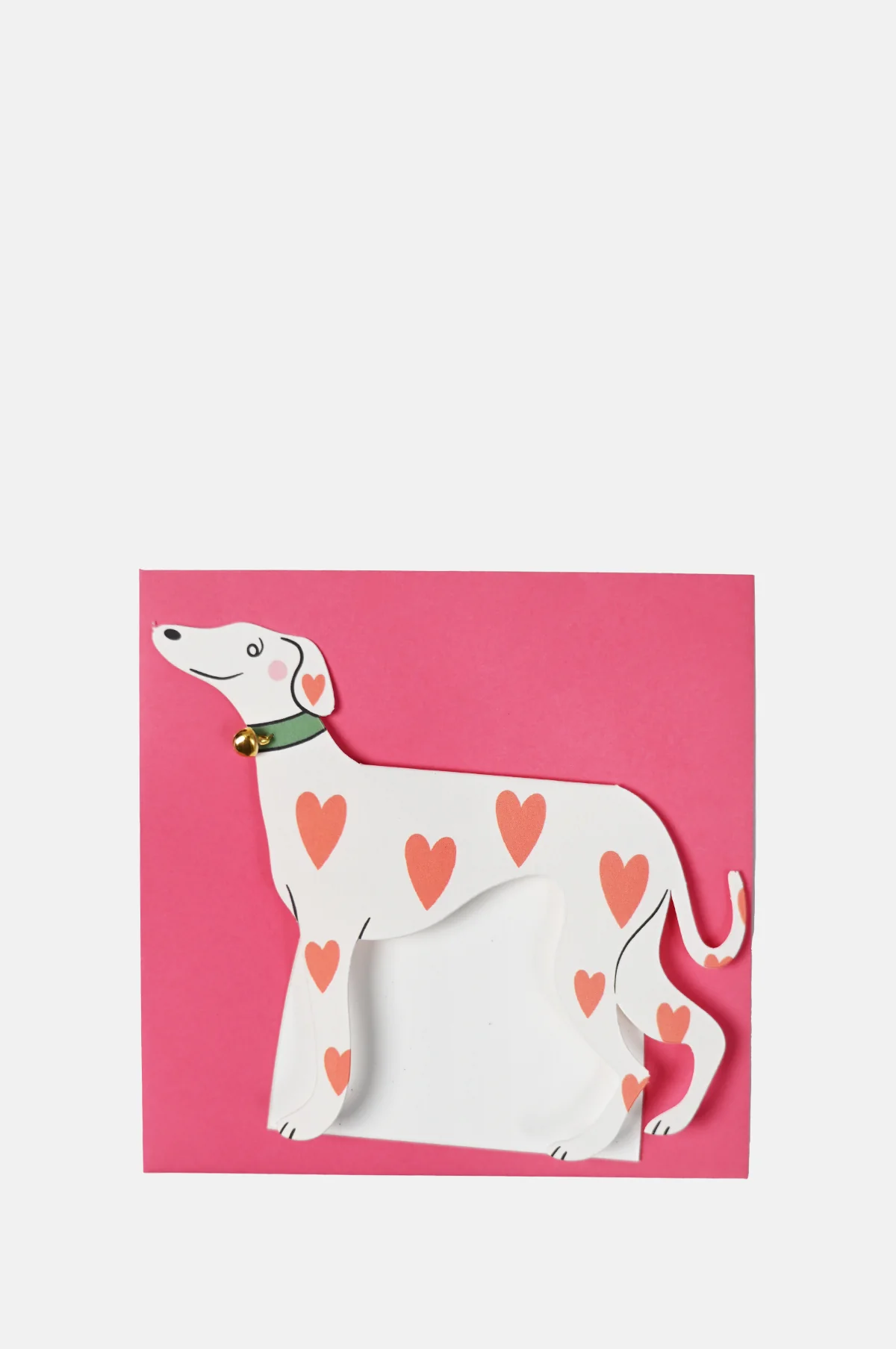 Loveheart Whippet Dog Greeting Card - Image 2