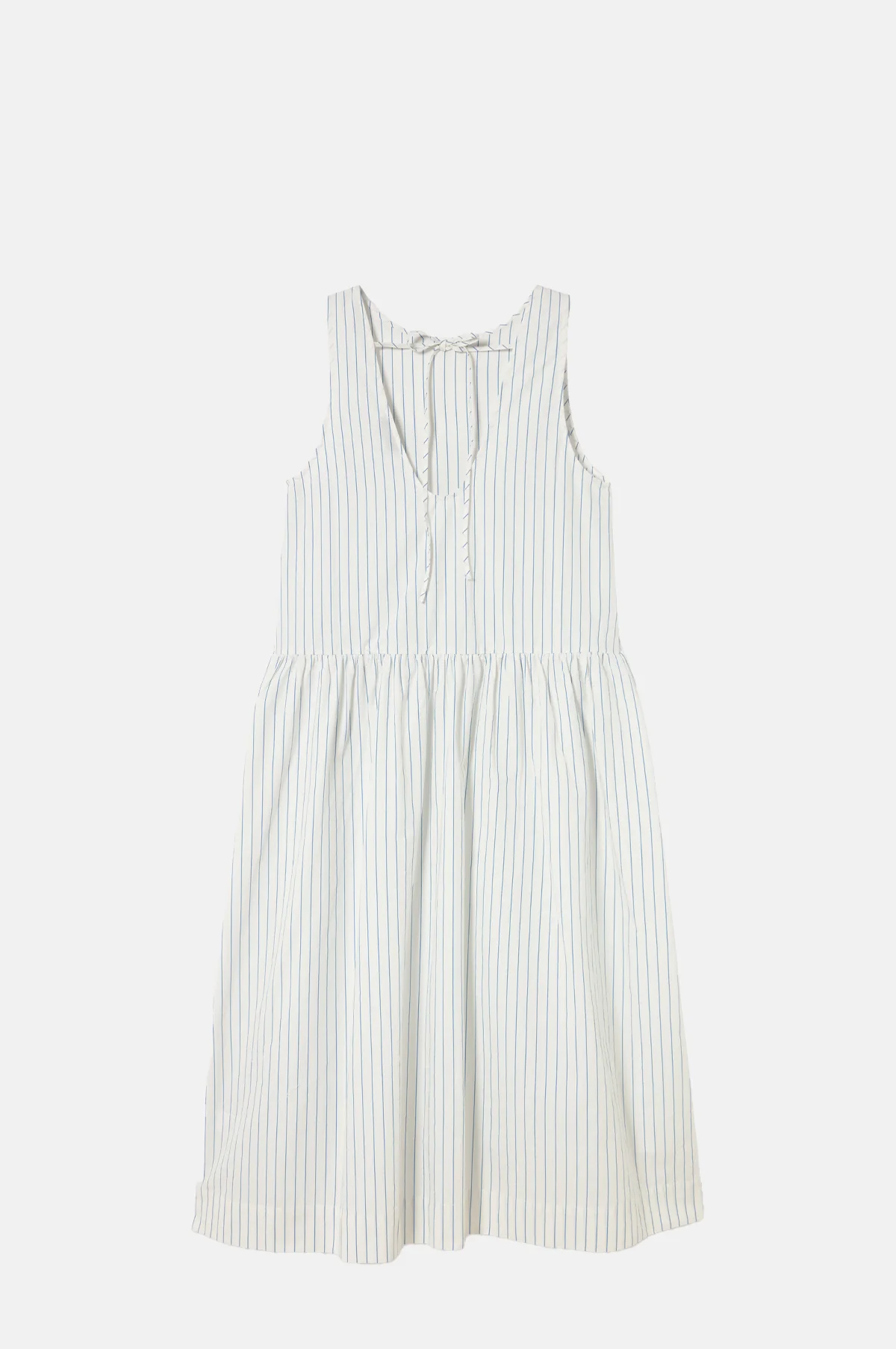 Low Back Striped Dress White - Image 8