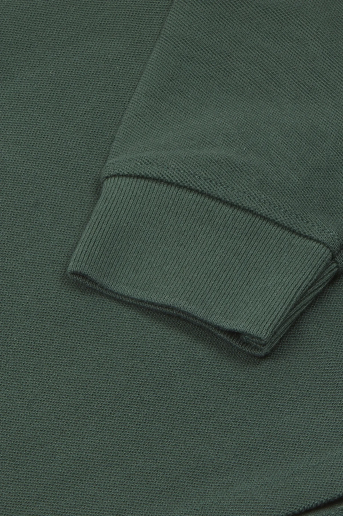 LS Pique Polo Shirt Forest Green - Image 4