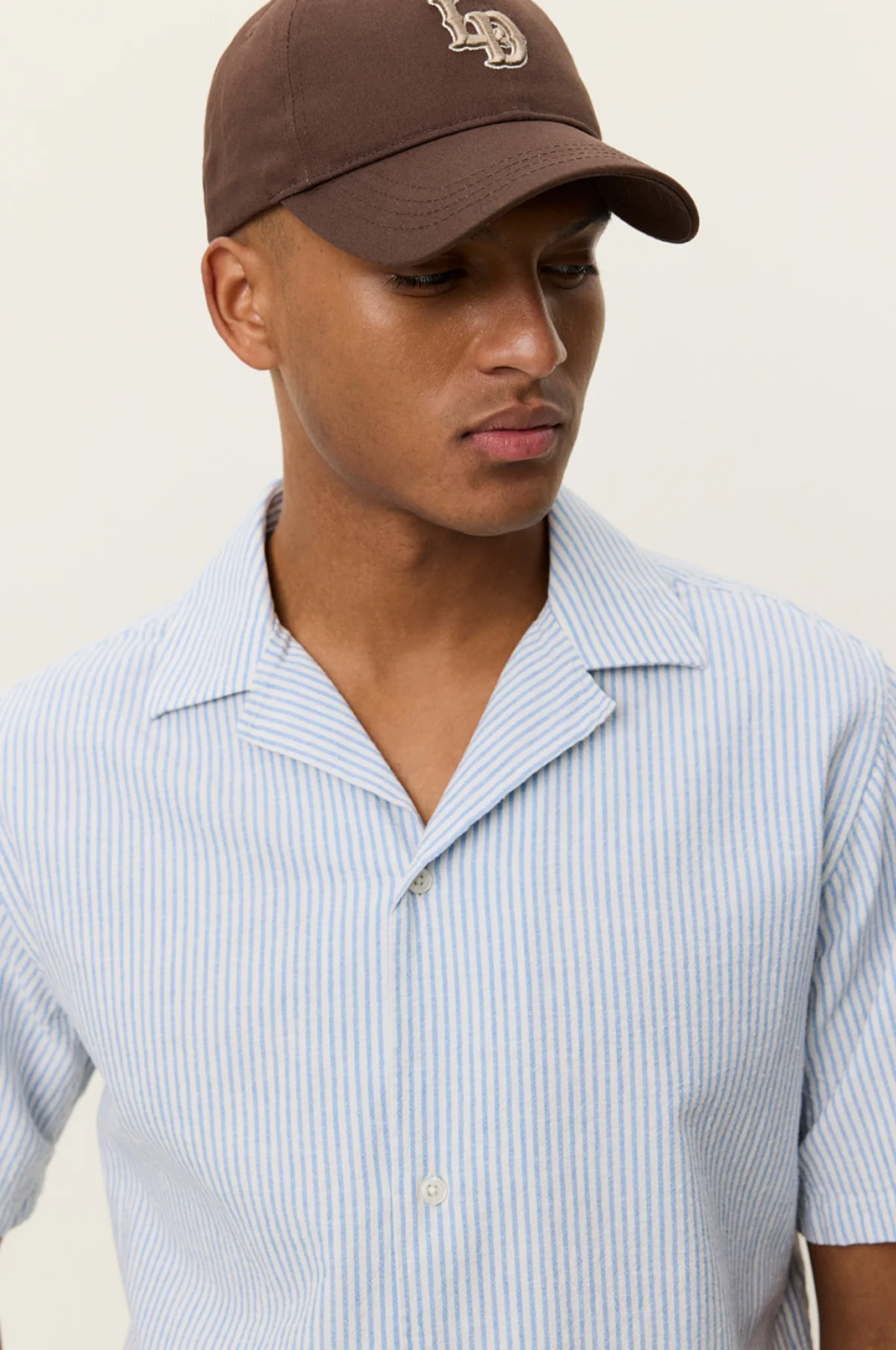 Lukas Stripe Cotton Linen SS Shirt Allure - Image 3
