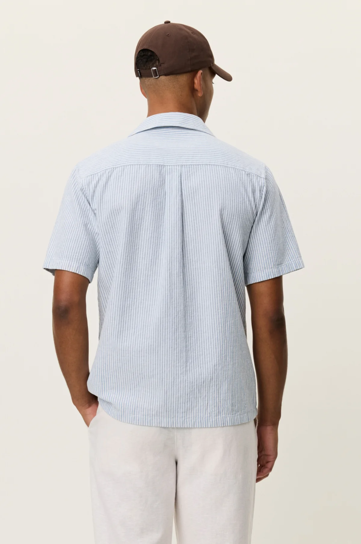 Lukas Stripe Cotton Linen SS Shirt Allure - Image 4