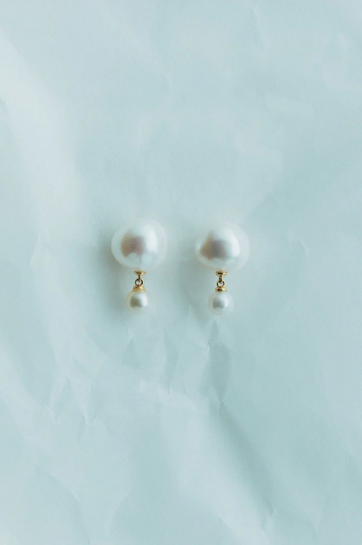 Lumora Small Stud Gold Earrings - Image 2