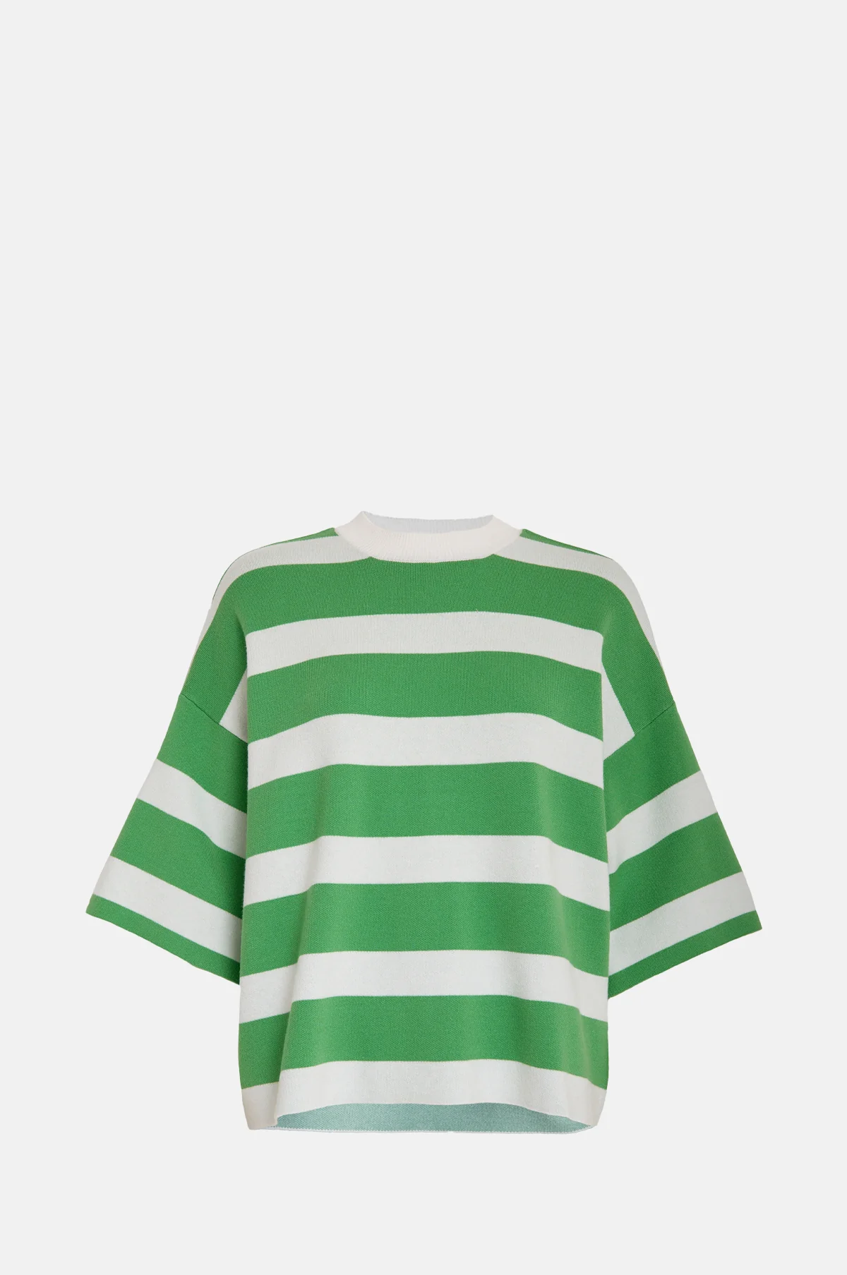 Lupi Knit T-Shirt Green Briar Stripe