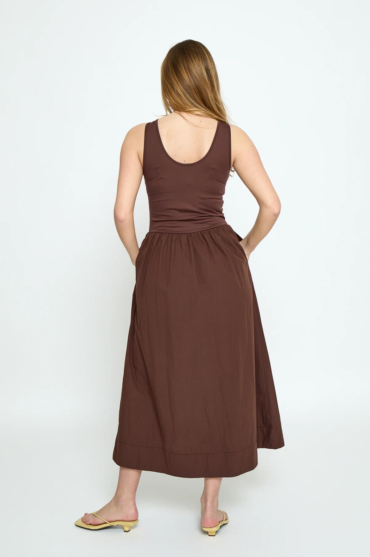 Marie Midi Dress Chestnut - Image 6