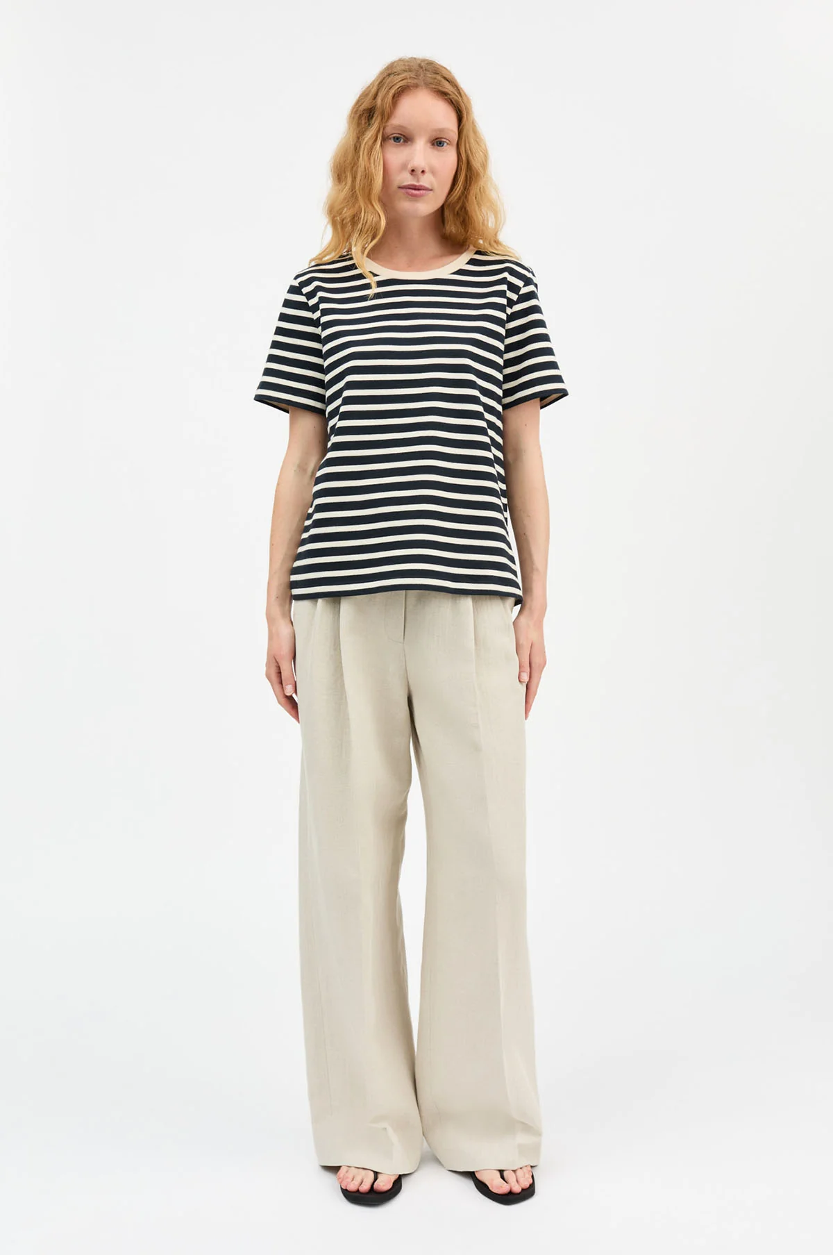 Marron Regular Tee Navy/Off White - Image 2