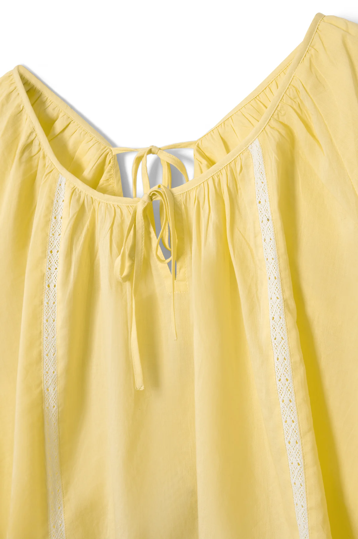 Maura Lace Trim Top Butter - Image 2