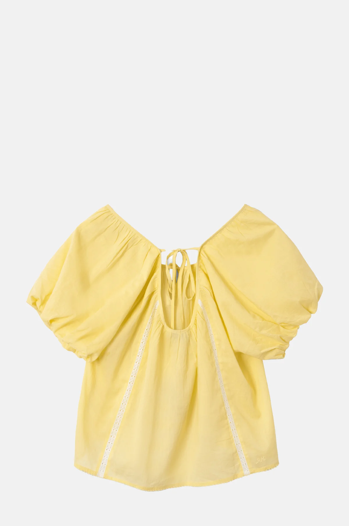 Maura Lace Trim Top Butter - Image 3