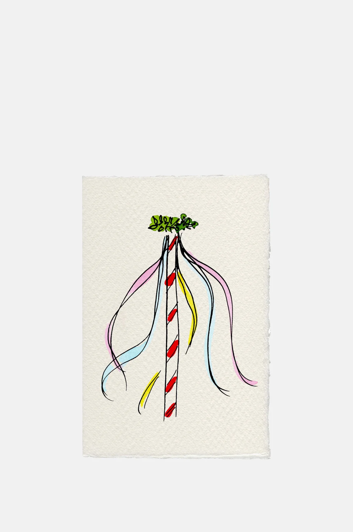 Maypole Ostara Spring Card
