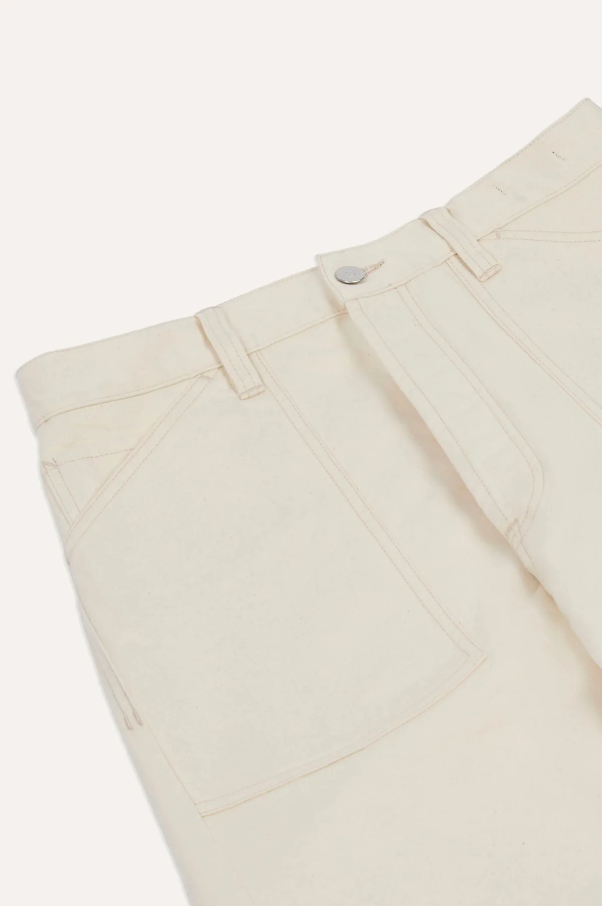 Military Satin Naval Pant Ecru - Image 4