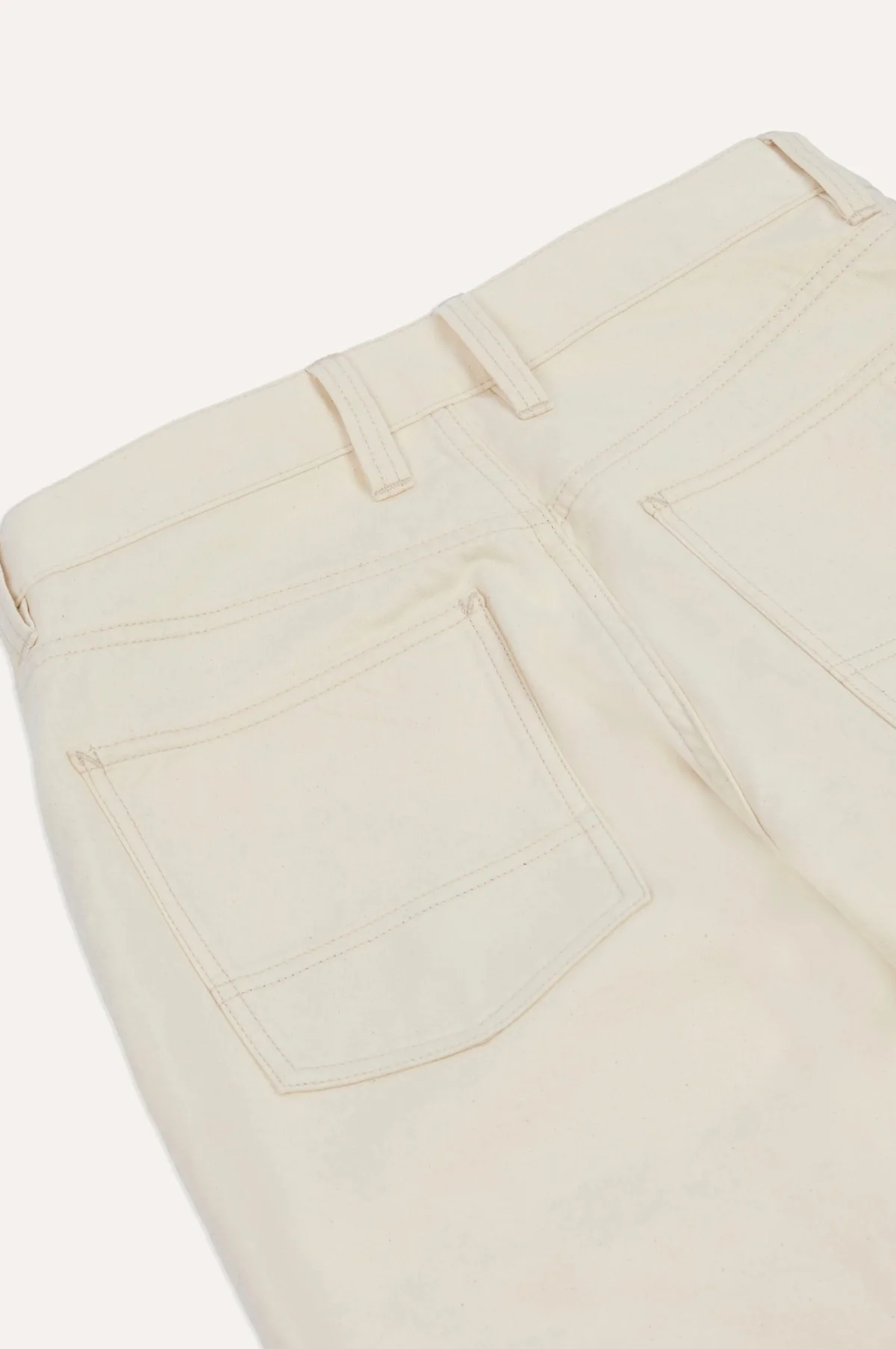 Military Satin Naval Pant Ecru - Image 5
