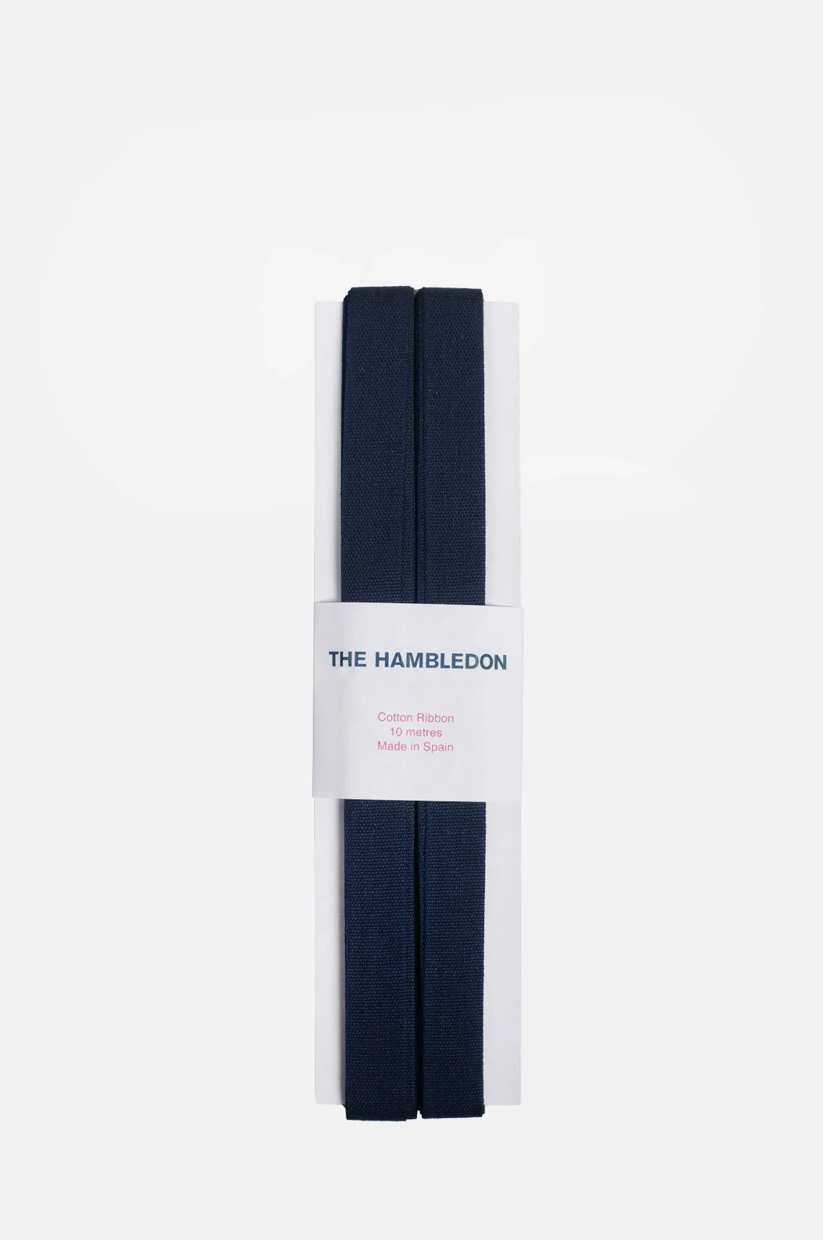 Navy Blue Cotton Ribbon 15mm x 10m