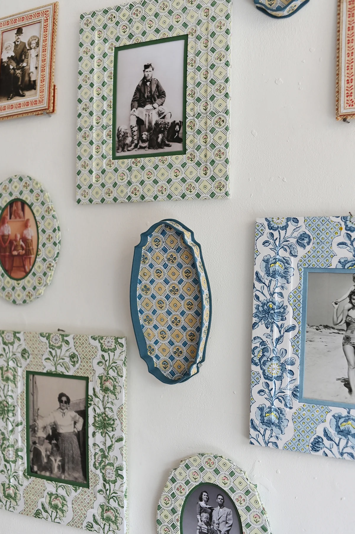 Oval Table Top Picture Frame Spring Bloom Green - Image 4